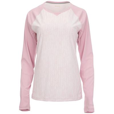 Термофутболка Simms Women's Solarflex Crewneck, Lily Pad Cloud Pink, S