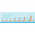 Крючок тройной Flagman Treble hook F36 Orange №8 5шт