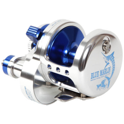 Мультипликаторная катушка Blue Marlin BMF 08 D серебро