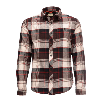 Рубашка Simms Dockwear Cotton Flannel, Mahogany Red Plaid, M