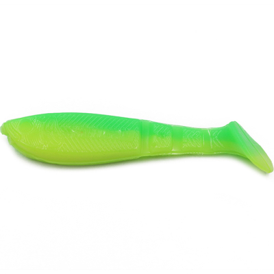 Силиконовая приманка Yaman Light-Flake 4" цвет #30 - Lime Chartreuse (уп. 4 шт.)