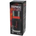 Термос Тонар HS.TM-038 750ML черный (2 крышки-кружки)