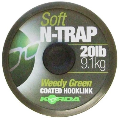 Поводковый материал Korda N Trap Soft Weedy Green 20lb KNT02