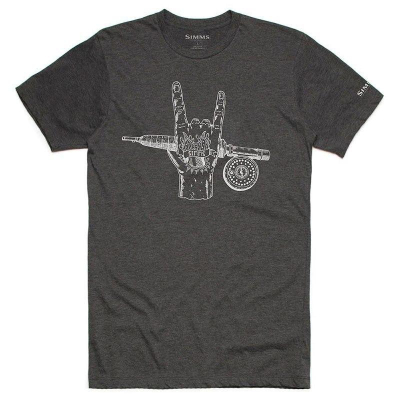 Футболка Simms Hackett Rocker T-Shirt, Charcoal Heather, M