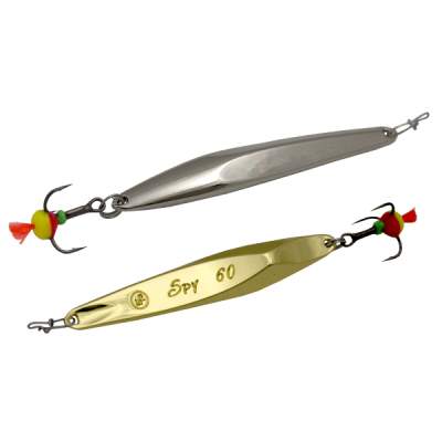 Блесна вертикальная EcoPro Spy 80мм 20гр. цв. S/G