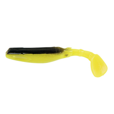 Силиконовая приманка Mann's Flipper 70 цв. лимон с черн спин (упак 9шт) Flipper70_39