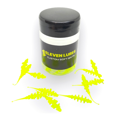 Силиконовая приманка 11Lures Micro Trap 1.5 - Fluo Lemon