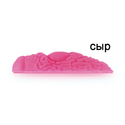 Силиконовая приманка Ojas Slizi SW33, Pink (fluo), 12шт/банка, аромат Сыр