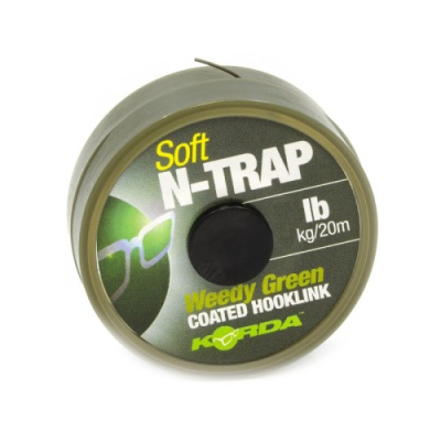 Поводковый материал Korda N-Trap Soft Weedy Green 15lb 20м