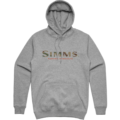 Толстовка Simms Logo Hoody, Grey Heather, L