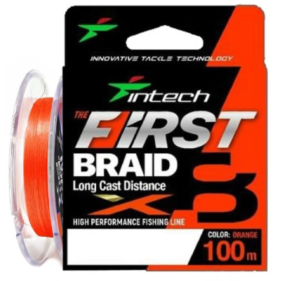 Шнур плетеный Intech First Braid X8 100m #1.2 / 0.185mm (20lb / 9.1kg)