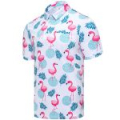 Рубашка поло c УФ защитой Redbor Kaper Chilly UV 50+ Flamingo/White р-р XXXL