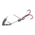 Готовый монтаж Savage Gear SS Corkscrew Stinger Red + Bn, 3г, No2/0, 35кг, уп.2шт, арт.72278