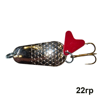 Блесна колеблющаяся Trout Pro Pike 22гр. ( цвет серебро )  ( PK-2-S )
