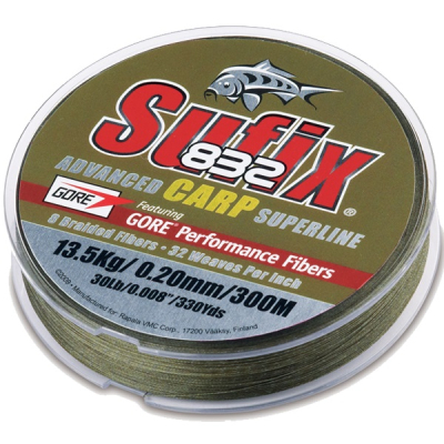 Шнур плетеный Sufix 832 Advanced Carp Olive 300m - 0.24mm