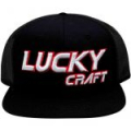 Кепка Lucky Craft Flat - Black and White/Red/черный-белый/красный