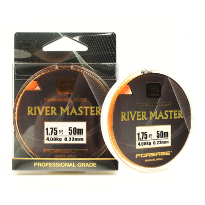 Леска Forsage River Master Fluorocarbon 0.220mm, 50m, 8LB (4.08 kg)