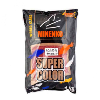 Прикормка Minenko Super Сolor 1кг. Карась Красный, 127