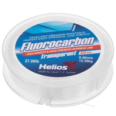 Леска Helios Fluorocarbon Transparent 30m 0,45mm