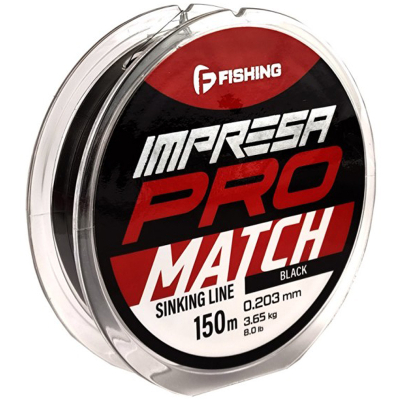 Леска F-Fishing Impresa Pro Match Black 150м 0,181мм 2,82кг 6,2lb