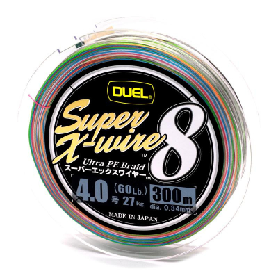 Плетеный шнур Duel PE Super X-Wire 8 300m #3.0 5Color 23.0Kg (0.30mm) H3622