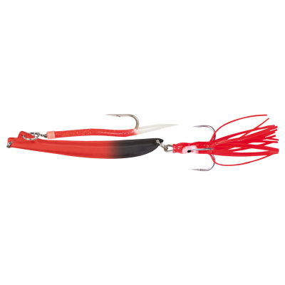 Пилькер Bottom Strike BiColor Pilk 500g #3 Fl.Red-Black/GLOW #10/0