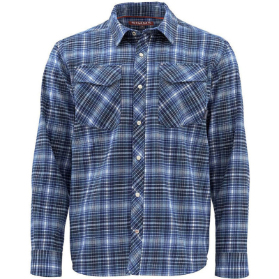 Рубашка Simms Gallatin Flannel LS Shirt, L, Rich Blue Plaid