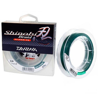 Леска плетеная Daiwa Shinobi Braid Green 135м 0,12мм