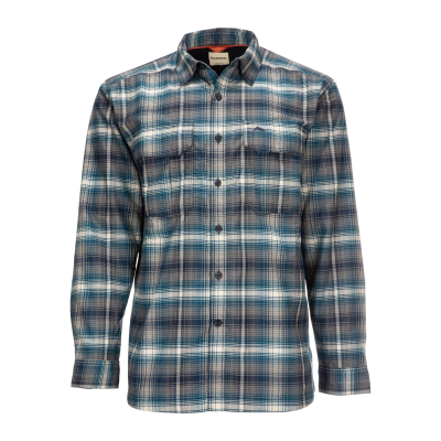 Рубашка Simms Coldweather LS Shirt, Atlantis Steel Plaid, XL
