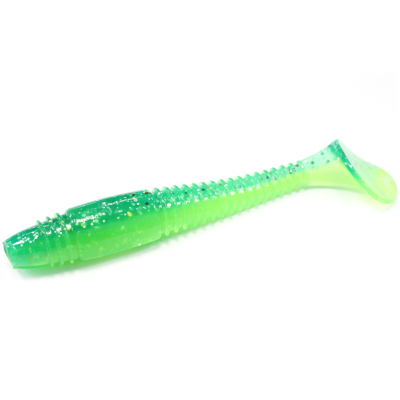 Силиконовая приманка Grows Culture Tioga Fat 3.9" цвет T18 (Elektric Minnow)