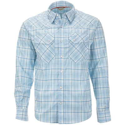 Рубашка Simms Brackett LS Shirt, Sky Classic Plaid, L