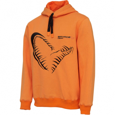 Толстовка Savage Gear Mega Jaw Hoodie Sun Orange р.S, арт.73864