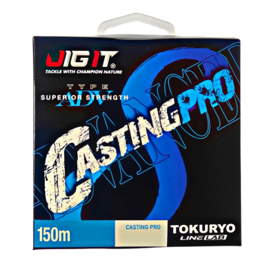 Плетёный шнур Jig It x Tokuryo CastingPro X8 Ice-Green / Orange 1.2 PE 150m