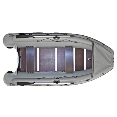 Надувная лодка ПВХ Фрегат M-430 F серая л/п
