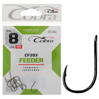 Крючки Cobra FEEDER сер. CF202 разм. 008 10шт.