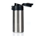 Термокружка Tiger MMJ-A036 Clear Stainless 0,36 л (цвет стальной, откидная крышка на кнопке)