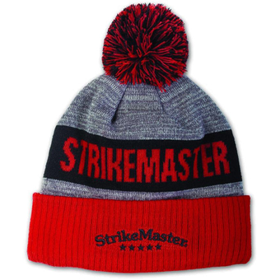 Шапка с помпоном StrikeMaster Red Black (SMBEANIE5)