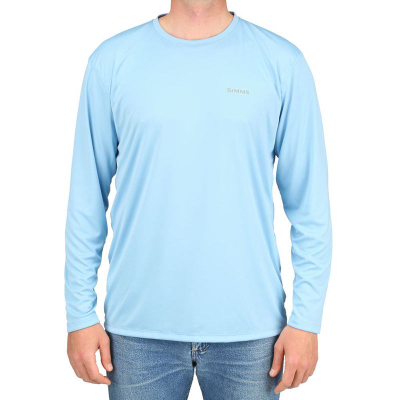 Термофутболка Simms Solar Tech Tee, Silver & Sun Faded Denim, 3XL