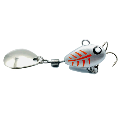 Тейл-спиннер UF-Studio Hurricane 18g цв. Silver Ghost