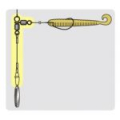 Оснастка Ryugi Wire Caro Swivel 83lb/37lb/51lb #14cm