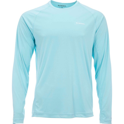 Термофутболка Simms SolarFlex LS Crewneck - Solid, Laguna, S