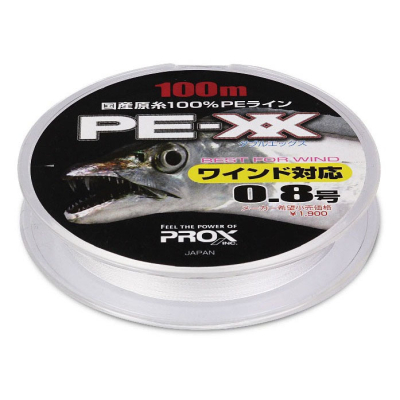 Шнур плетенный Prox White For Wind PE-XX 100m 5kg 11Lb