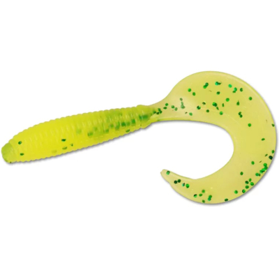 Силиконовая приманка Forsage Twister 3.5" 9 см #008 Lemon green (6 шт)