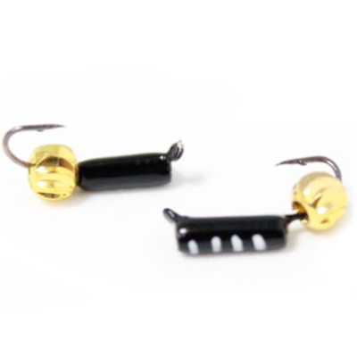 Мормышка Столбик №2 (бч)+ зефир золото(0,5)