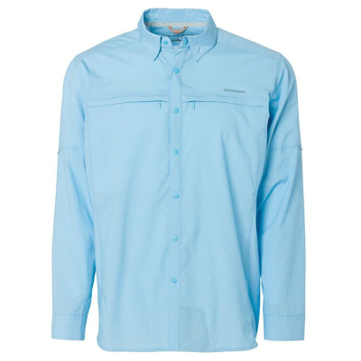 Рубашка Grundens Bayamo Cooling LS Shirt, Caribbean, M