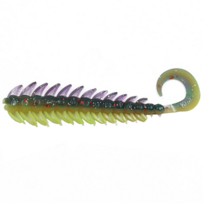 Силиконовая приманка Yaman Pro Ruff 3" цвет #26 - Violet Chartreuse (уп. 10 шт.)