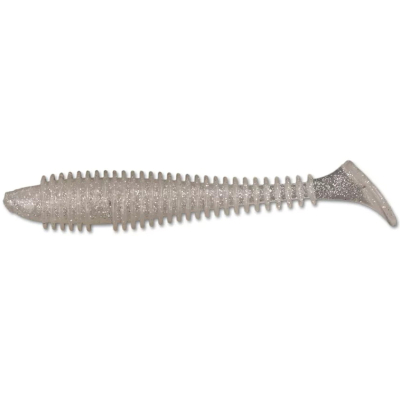 Силиконовая приманка Forsage Fat worm 3.4" 8.5 см #025 Silver (5 шт)