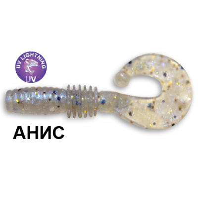 Силиконовая приманка Crazy Fish Power Mace 10-4-25-1 анис цв. cold pearl (холодная жемчужина)
