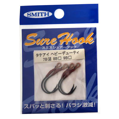 Крючки для воблеров и блесен Smith Sure Hook Heavy Duty Vertical №7B (4шт./упак.)