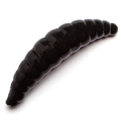 Мягкие приманки Troutland MAGGOT CLASSIC 39 mm Cheese / Black (8pcs)